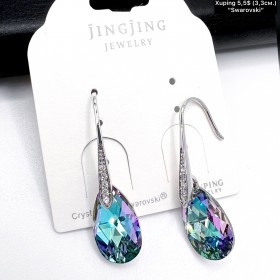 Сережки Xuping 11166 ( 3.3 см) Swarovski